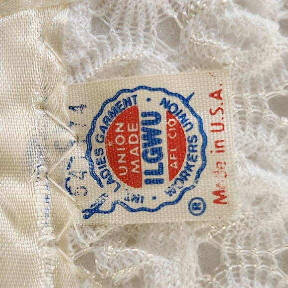 Vintage Quiltex Blanket White Throw Ribbon Binding 48 x 34 Home Bedding Made USA - Picture 5 of 10